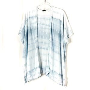 3/$30 Steve Madden | Light Blue Watercolor Tie Dye Kimono ONE SIZE